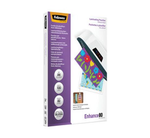 Fellowes ImageLast A4 80 Micron Gloss Laminating Pouches 100-Pack 