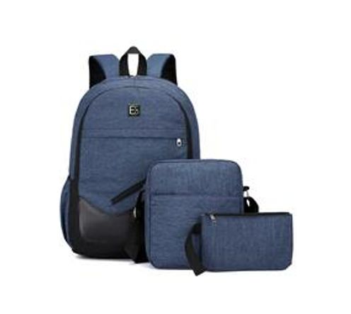 Backpack Travel Set - 3 Pieces - Bag with Sling Bag and Pencil Case