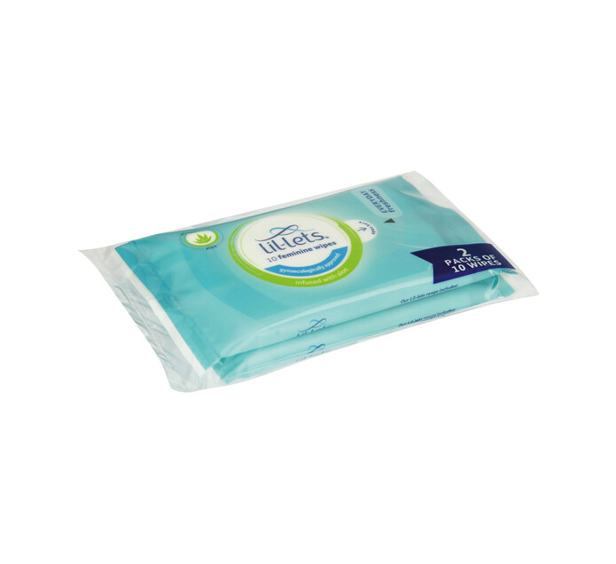Lil-lets Intimate Care Wipes Aloe Fresh (10 x 2's)