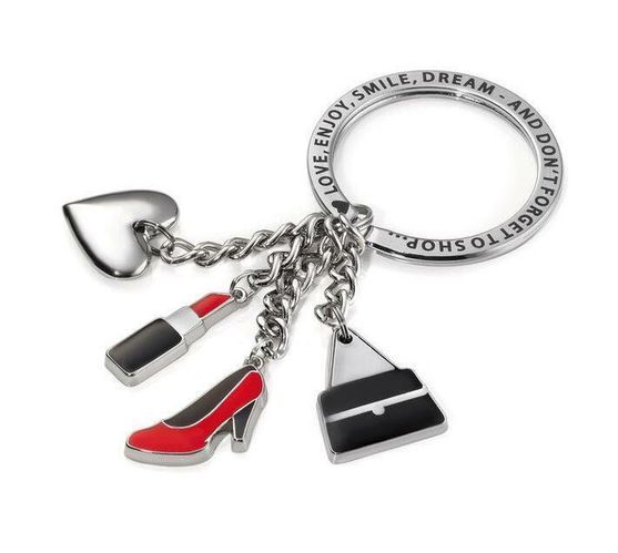 Troika Key-ring with 4 Charms She Loves It