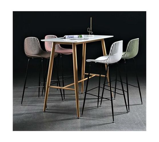 Tropea Kitchen & Bar Stool – White (Set of 4 Chairs) | Makro