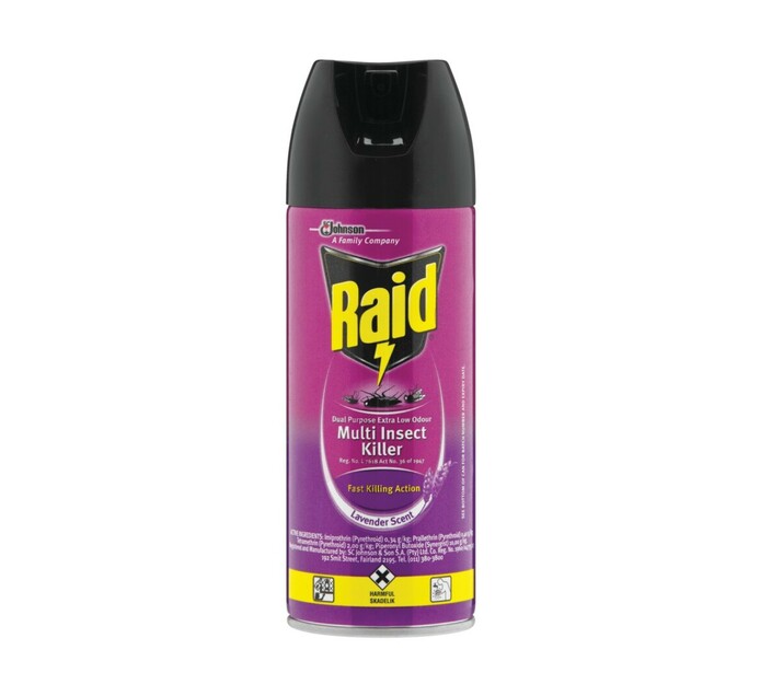 Raid Insect Spray Low Odour (6 x 300ml)