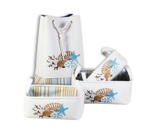 Ocean Theme Laundry and Basket Set