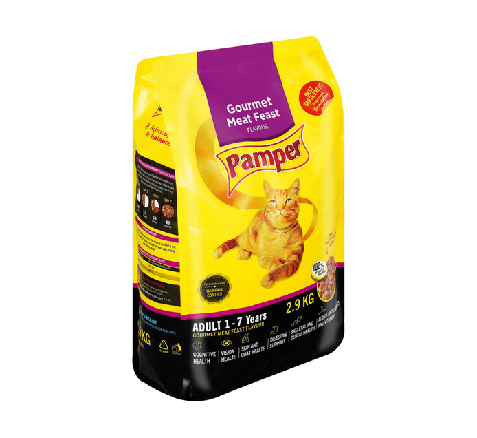 PAMPER CAT FOOD 2.9KG, GOURMET