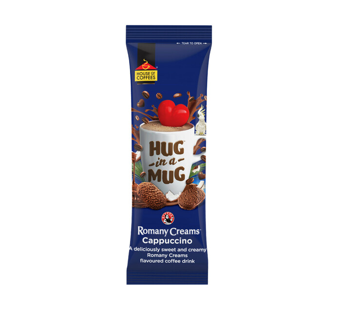House Of Coffees Hug In A Mug Romany Creams Cappucino (8 x 24g)