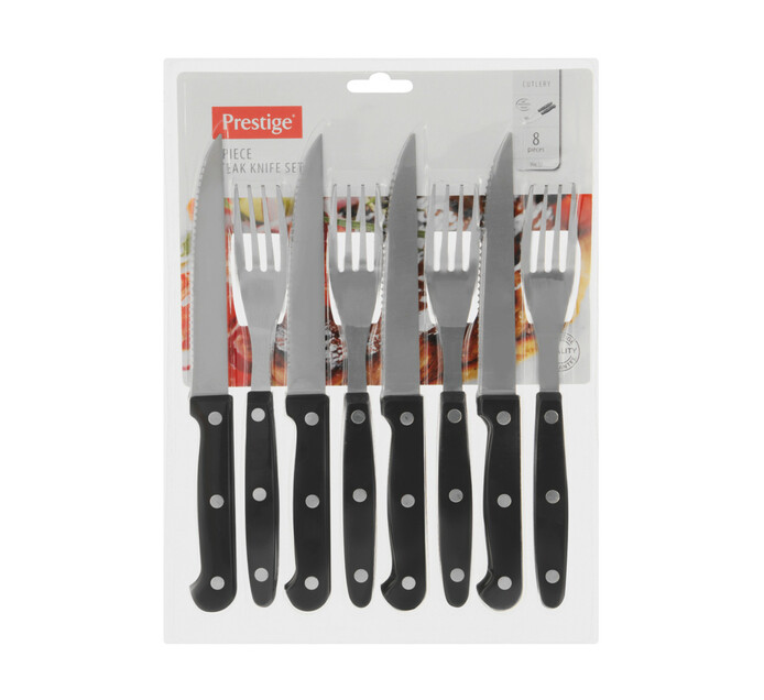 Prestige 8Piece Steak Knife and Fork Set Makro