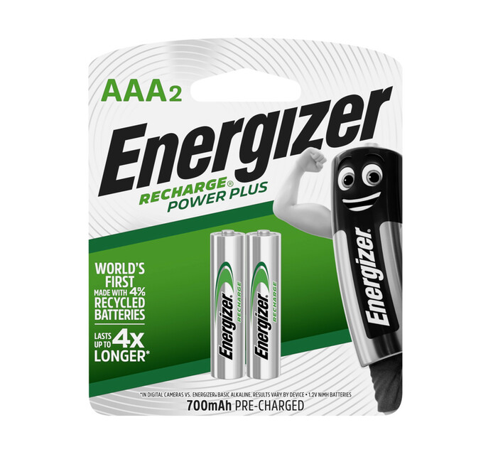 Energizer AAA NIMH Batteries 2-Pack 