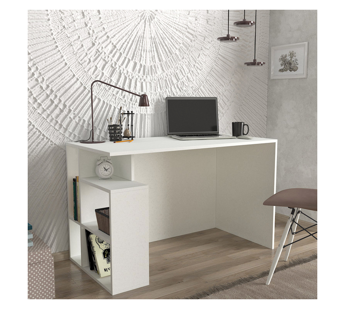 Hazlo Labran Desk Office Study Desk Cube Storage Office Desk White Makro