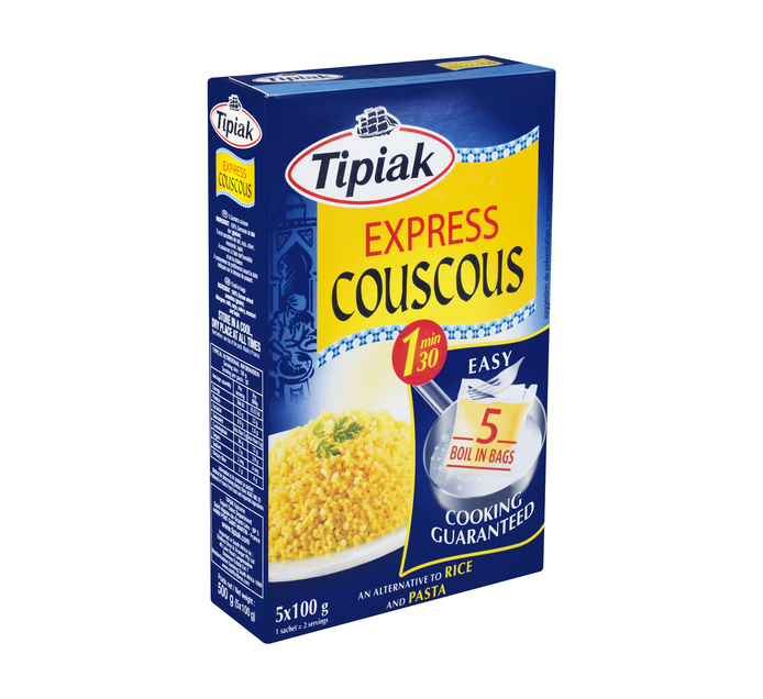 TIPIAK Express Couscous (5 x 100g) Speciality Rice Flavoured Rices