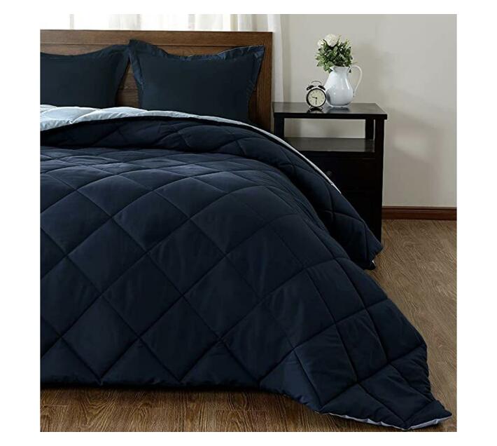 Sastro Reversible 5 Piece Comforter set Navy/Blue Makro