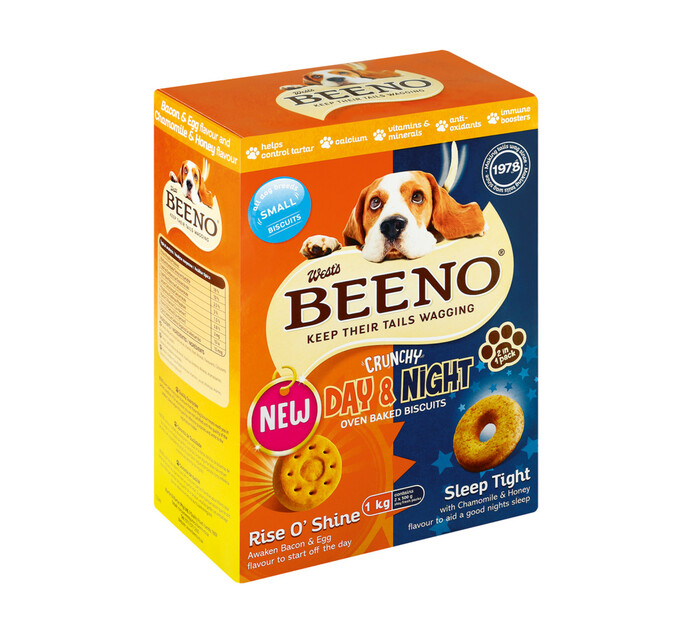 BEENO DOG BISCUITS 1KG, DUO SMALL