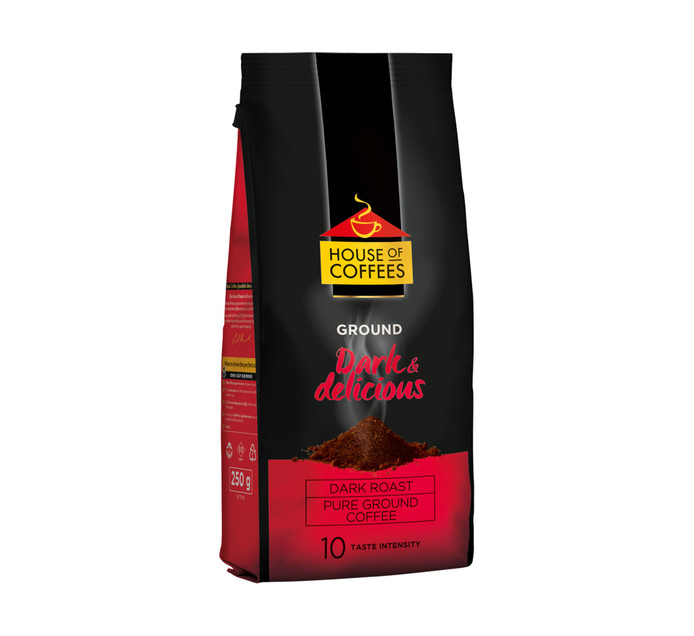 House Of Coffees Ground Coffee Dark And Delicious (1 x 250g) Makro