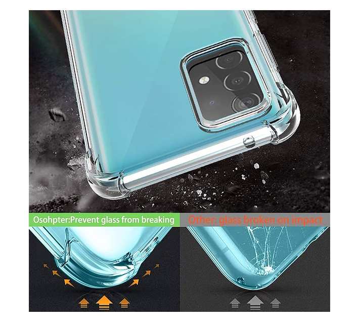Protective Shockproof Gel Case for Samsung Galaxy A52 (2021) - Transparent