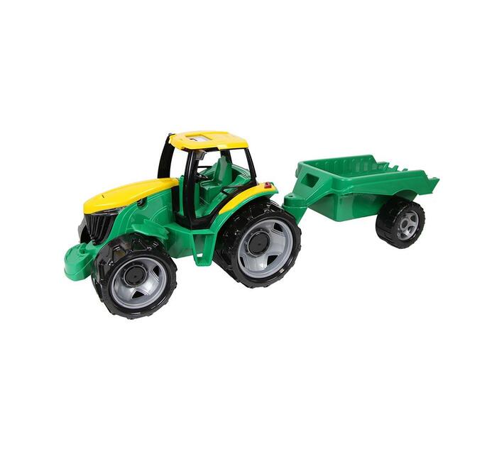 LENA Toy Tractor with Trailer XL BOXED GIGA TRUCK 93cm