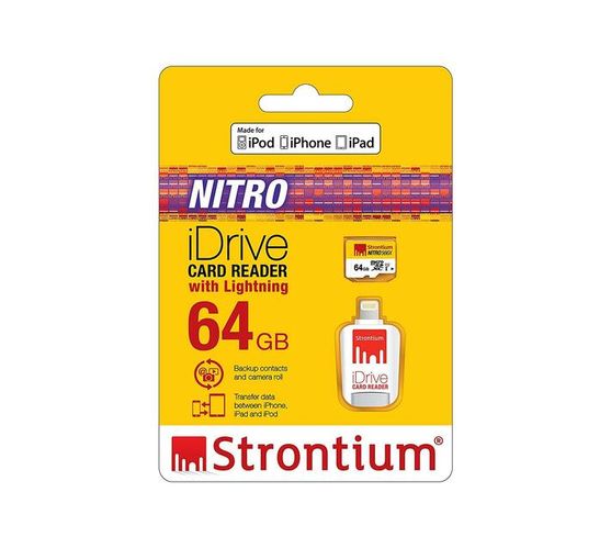Strontium 64GB NITRO iDrive Card Reader