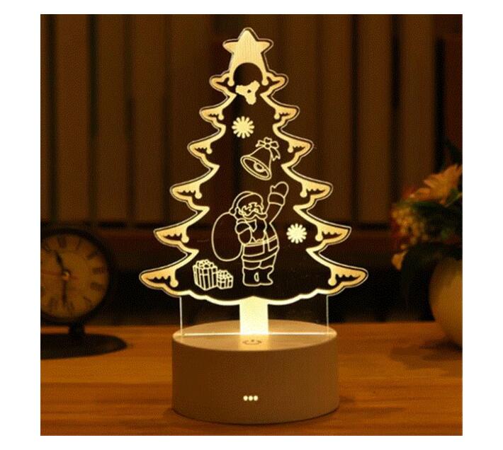 AvaGlow Acrylic Led Lamp & Night Light / Bedside Lamp Christmas Tree