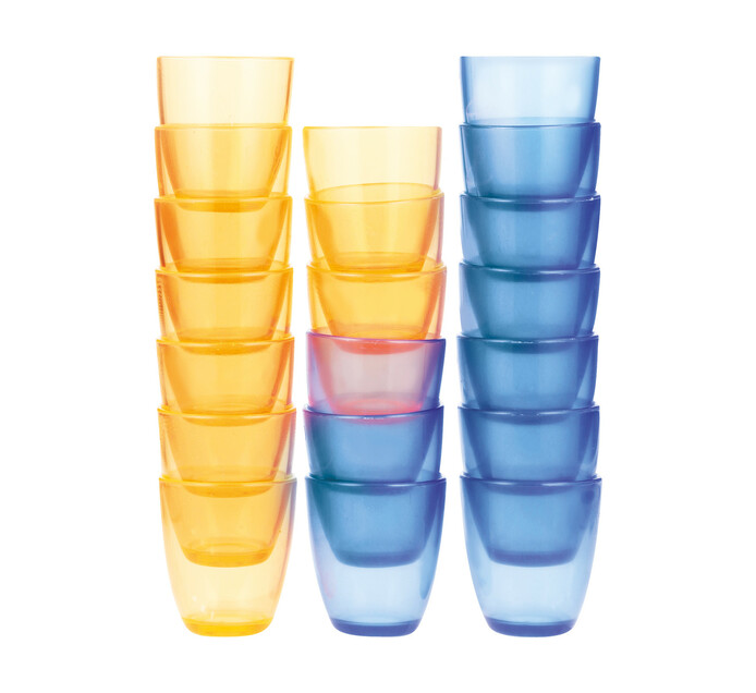 Kwik Shot 25ml Shot Glasses Colour 20pk Makro