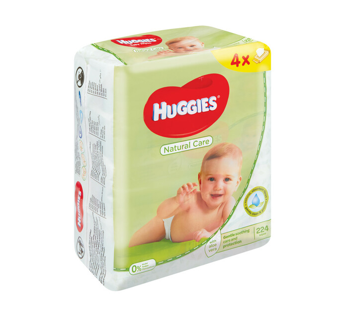 Huggies Baby Wipes Natural Care (3 x 4 x 56's)