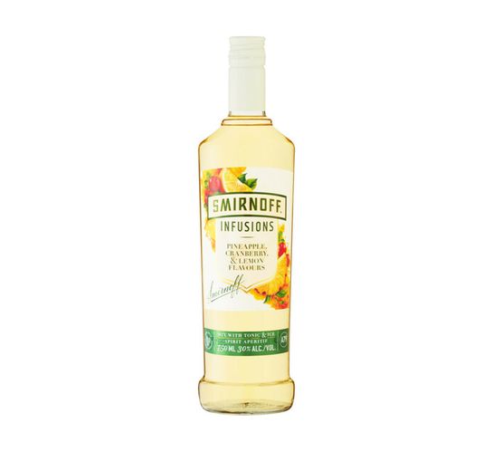 Smirnoff Infused With Pineapple,Cranberry And Lime (1 x 750 ml)