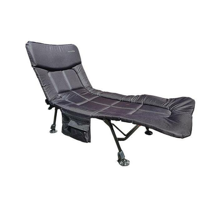 Camping Bed Comfort Padded Adjustable Backrest & Leg Height Makro