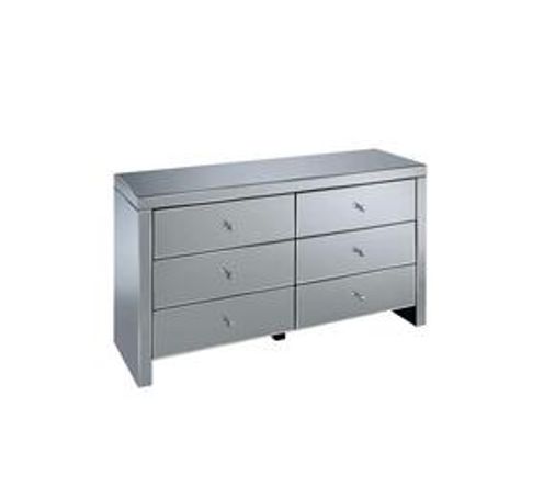 KC FURN-Miami Mirror Chest Of 6 Drawers