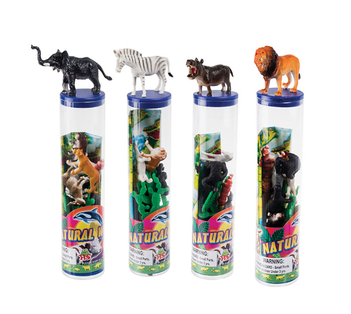 Wild Animals in a Tube Assorted (4 Tube Pack) Makro