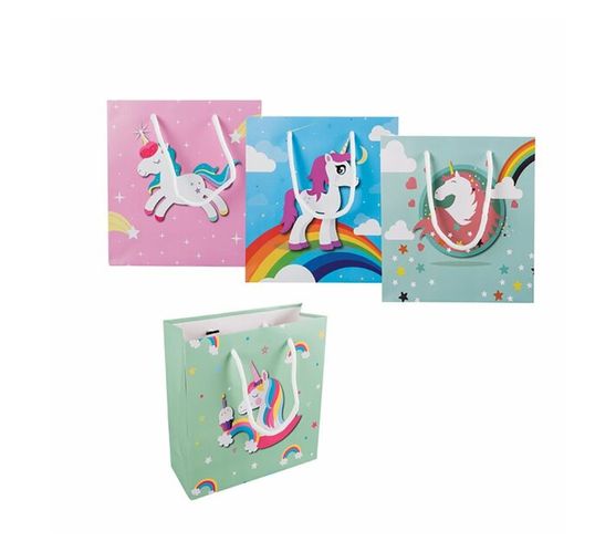 Unicorn Gift Bag Medium 20cm x 20cm (Pack of 6)