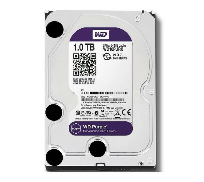 WD Purple Surveillance Hard Drive WD10PURZ hard drive 1 TB SATA