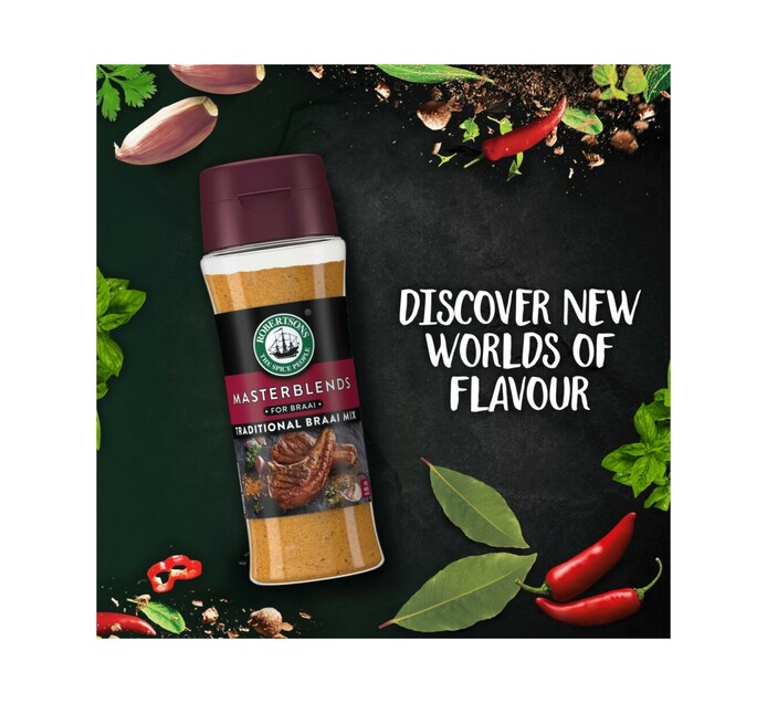 Robertsons Masterblends Spices Traditional Braai Mix (10 x 200ml) Makro