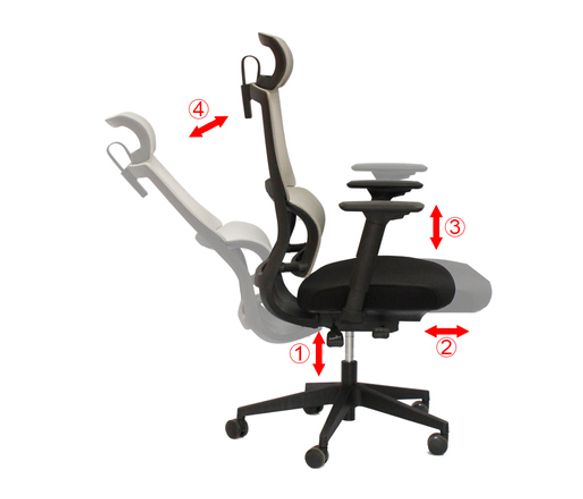 Ostatia Office Chairs, Black