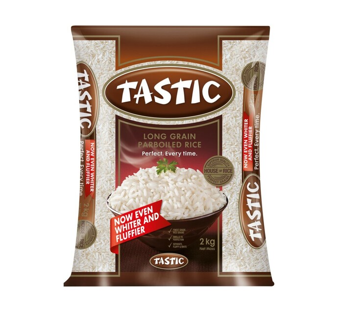 Tastic Parboiled Rice (1 x 2kg) Makro