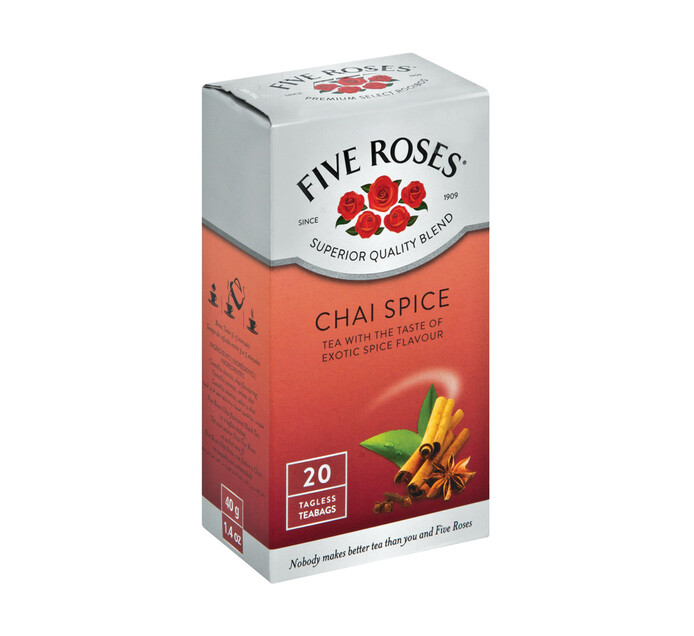 FIVE ROSES FLAV TEA 20'S, CHAI SPICE