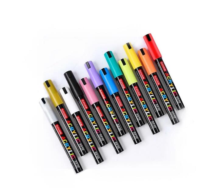 JUPAI 12pc Acrylic Paint Marker for Art and Craft Makro