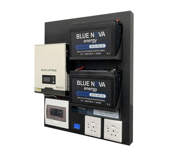 BlueNova CPS 3000 - 2 x 13 Volt 108 Amp 1.4 Kilowatt Hour Large Sized Lithium Battery