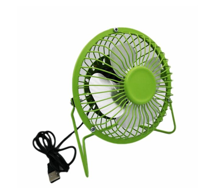 Mini USB Desk Fan 13,5cm Green Desk Fans Desk Fans Fans Fans, Heaters & Air Coolers