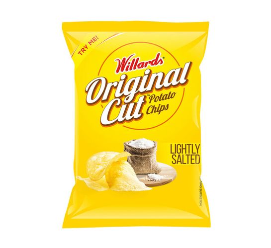 Willards Straight Cut Potato Chips Light Salted (18 x 125g)