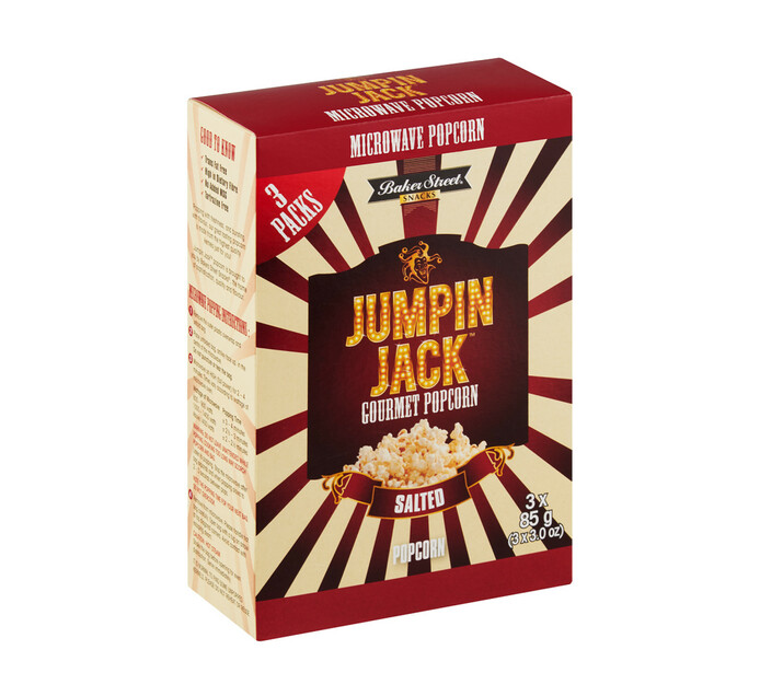 Jumpin Jack Microwave Popcorn Salted (3 x 85g) Makro