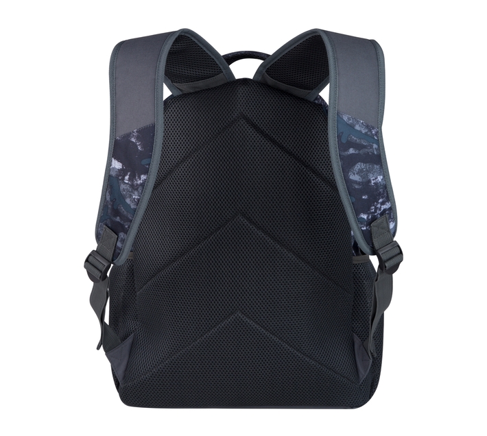 Volkano Champ Series 15.6` Backpack in Smudge Camo with Three Zippered Compartments and Mesh Side Pockets great for water bottles or other essentials