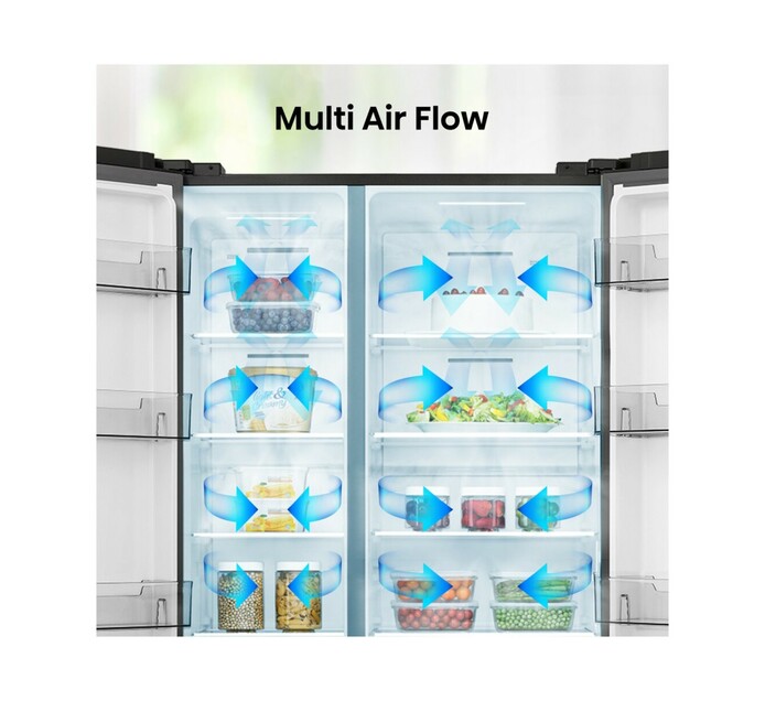 Hisense 637 l Side by Side Fridge Freezer Makro