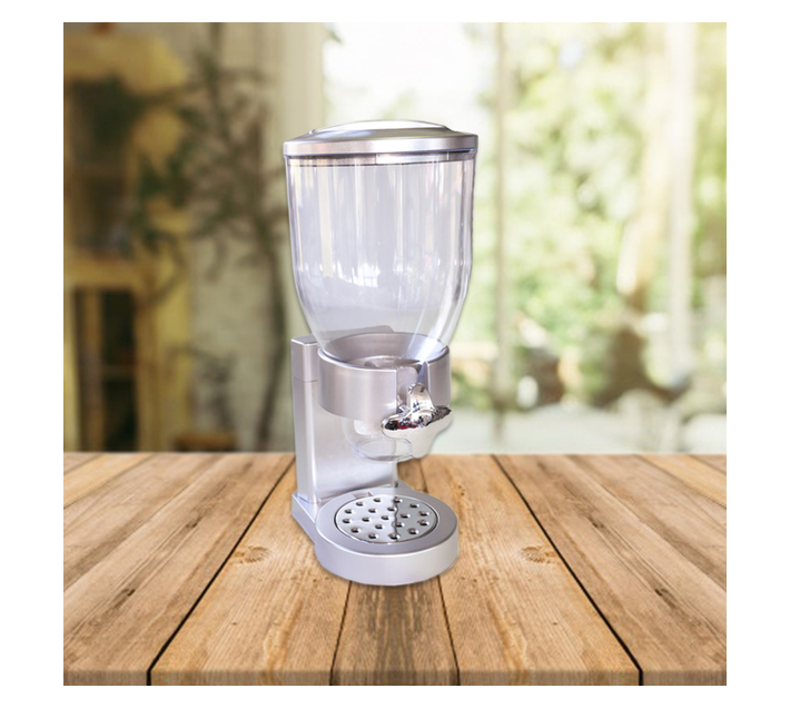 500gms Cereal Dispenser with Portion Control Silver Makro