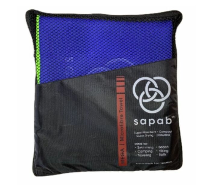 Sapab Mega Microfibre Beach Towel Blue Yellow Makro