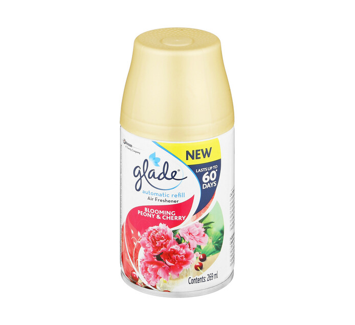 Glade Auto Air Freshener Refill Bloom Peony And Cherry (1 x 269ml) Liquids APC All Purpose