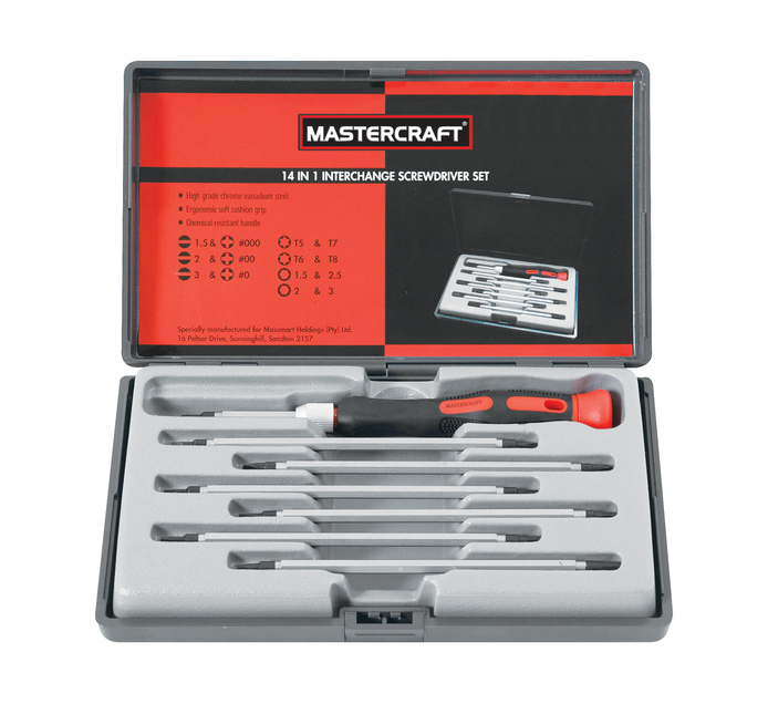 Mastercraft 14 in 1 Screwdriver Sets Makro