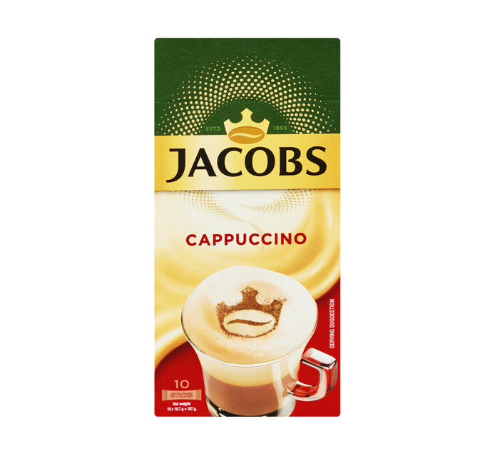 Jacobs Coffee Sticks Cappuccino (10 x 18.7G)