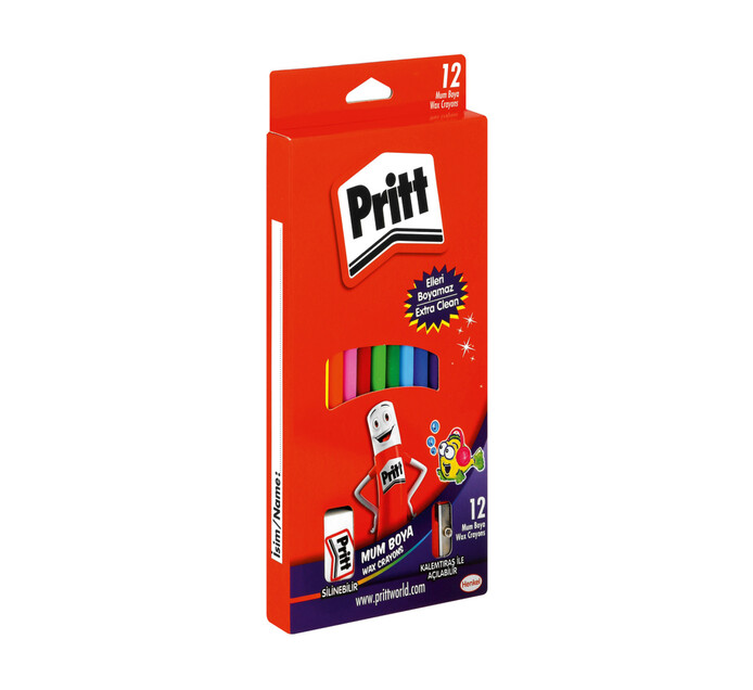Pritt Wax Crayons Assorted 12-Pack 