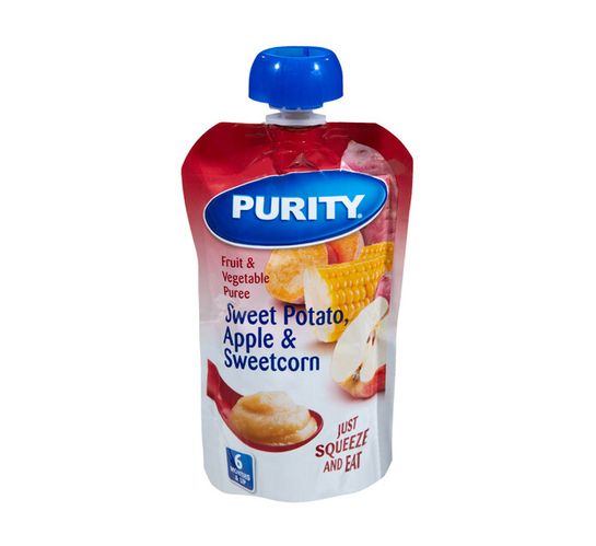 Purity Pureed Baby Food Sweet Potato,Apple and S/corn (1 x 110ml)