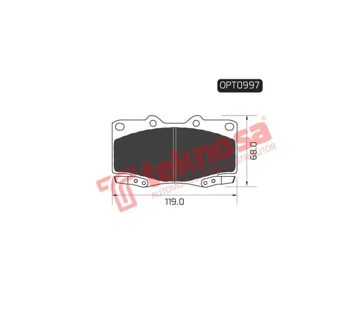 Optima Brake Pad Set OPT0997 Makro