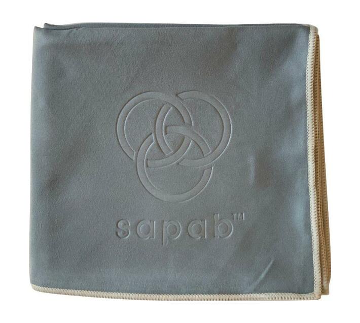 Sapab Mega Microfibre Beach Towel Grey White Makro