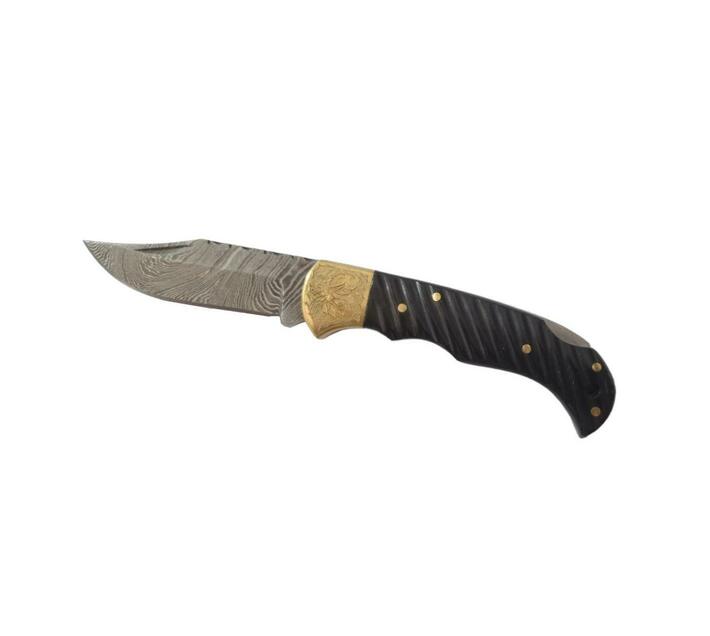 Damascus Lockback Knife DM1225 Makro