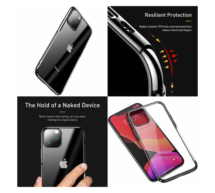 Baseus Glitter Hard Case for iPhone 11 Pro - Black